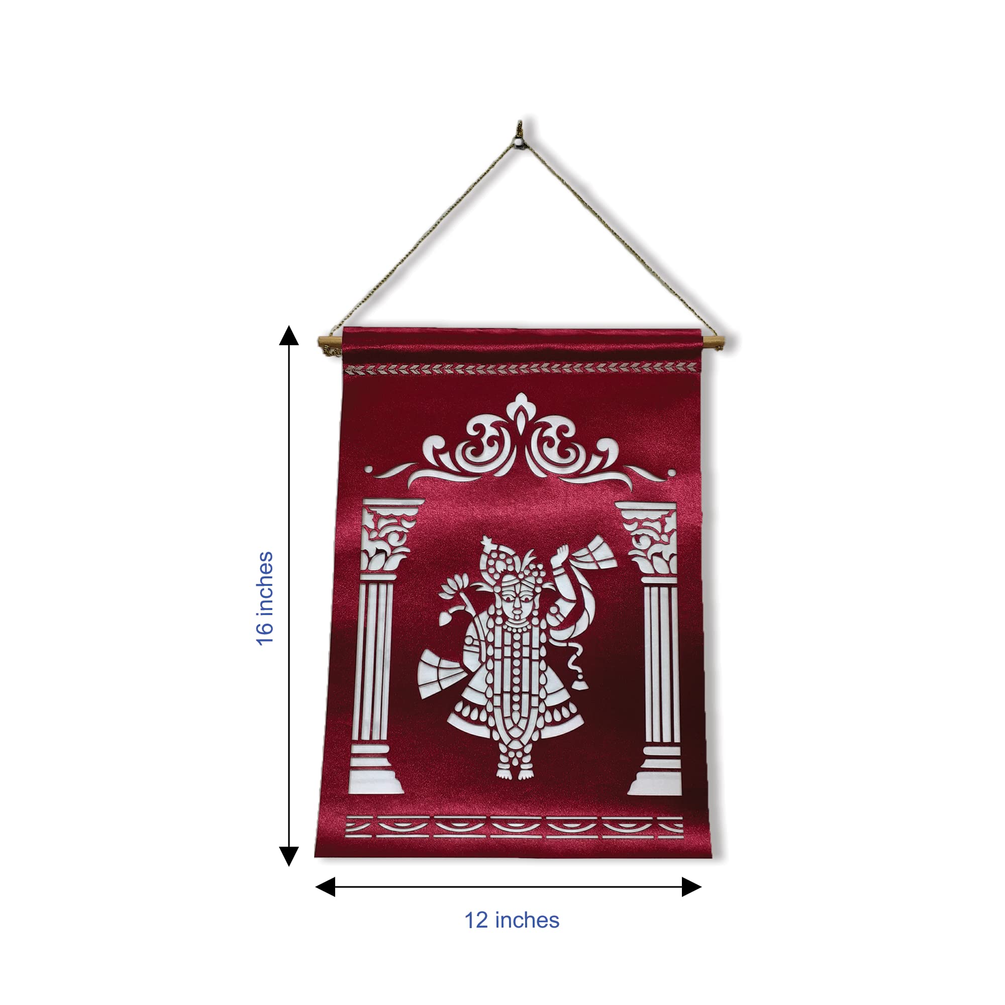 Designarium Decorative Sanjhi Art Wall Hanging/Thakurji Thakorji
